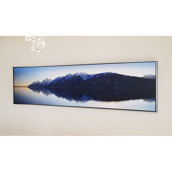 Jackson Lake Wyoming - framed canvas print