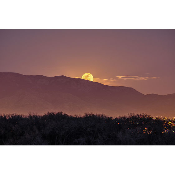 Super Moon Over Albuquerque, New Mexico